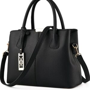 Women Top Handle Satchel PU Handbag